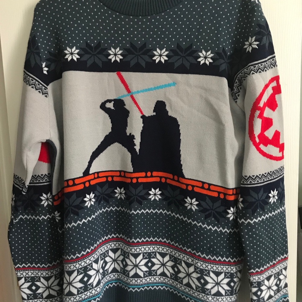 Men’s Star Wars ugly Christmas sweater size L